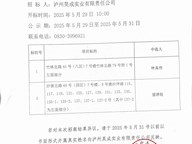 瀘州昊成實業有限責任公司第二十六批次招商結果公示